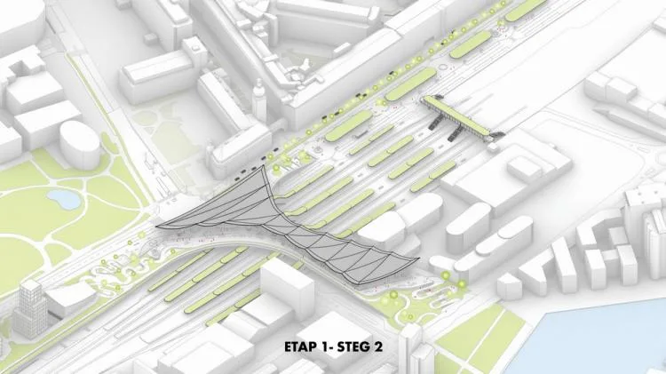 BIM Architecture | Integrated Transportation Hub/BIG with One Leaf Roof