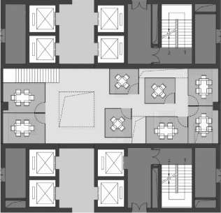 BIM Architecture | Seven Small Houses · High rise Youth Apartment Shared Courtyard Renovation | Seven in One Design