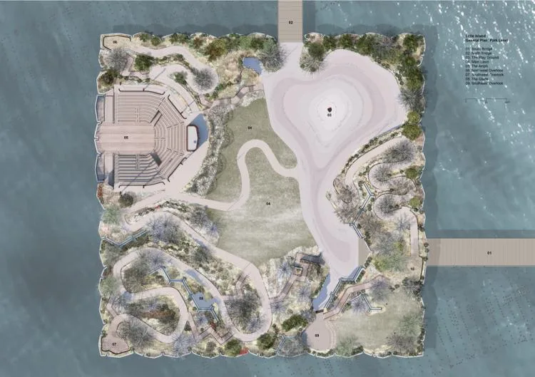 BIM Architecture | Genius Architect Heatherwick's New Work: Hudson River Island Park/Heatherwick Studio