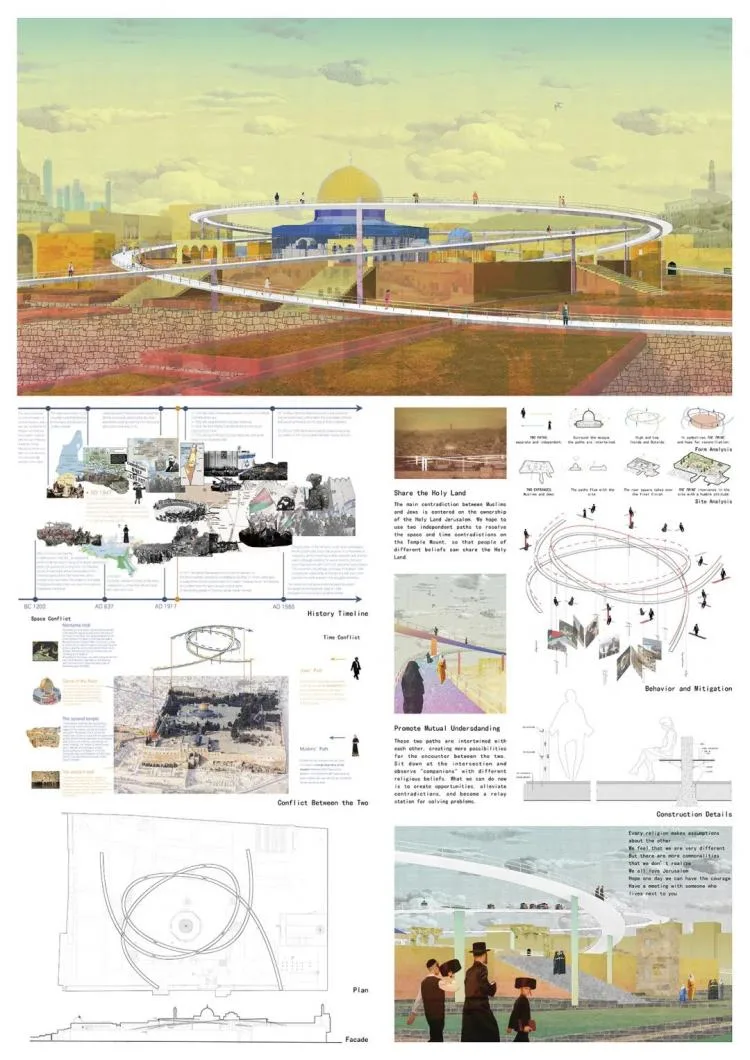 BIM Architecture | A third year project from the Department of Architecture at Zhejiang University, with each display board comparable to a movie poster