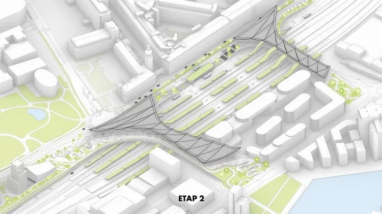 BIM Architecture | Integrated Transportation Hub/BIG with One Leaf Roof
