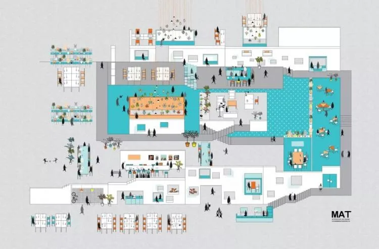 BIM Architecture | Seven Small Houses · High rise Youth Apartment Shared Courtyard Renovation | Seven in One Design