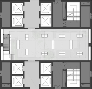 BIM Architecture | Seven Small Houses · High rise Youth Apartment Shared Courtyard Renovation | Seven in One Design