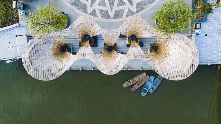 BIM Architecture | Huanglongbin Water Bamboo Corridor/Vertical Beam Society+School of Architecture, South China University of Technology