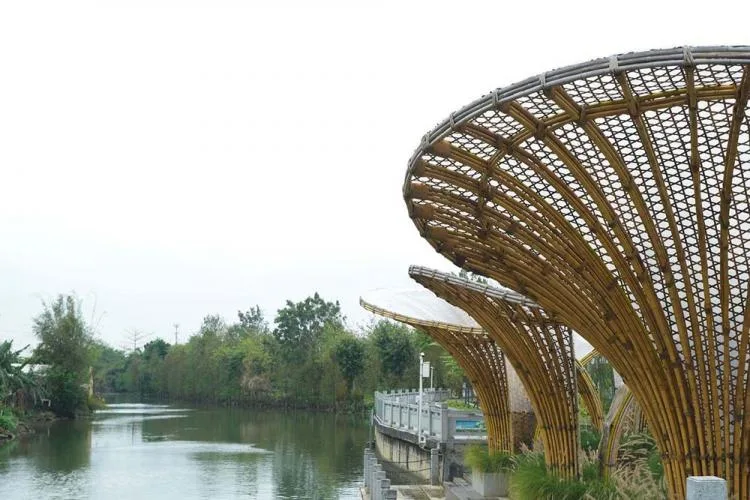BIM Architecture | Huanglongbin Water Bamboo Corridor/Vertical Beam Society+School of Architecture, South China University of Technology
