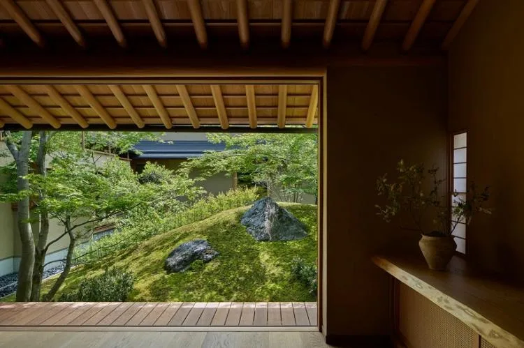 BIM Architecture | Kyoto Sacred Stone House, Japanese Courtyard Landscape/Nakamura Taki&Co; NAP Office
