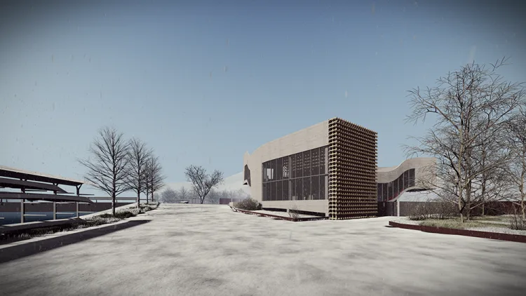 BIM Architecture | Rui'an Huling Hot Spring Exhibition Hall/Zhongsheng Design Group Co., Ltd. - Wu Yanwei Design Studio