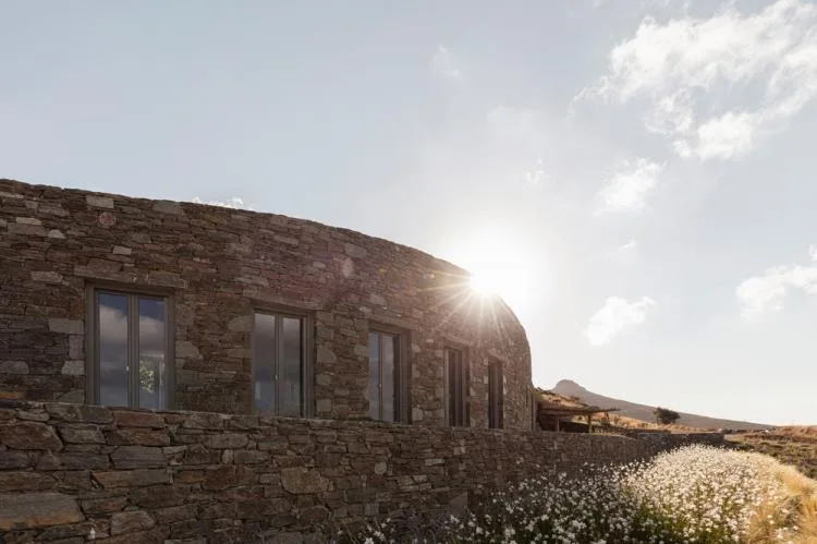 BIM Architecture | A Stone Wall Cabin Hidden in the Mountains of Serives, Greece