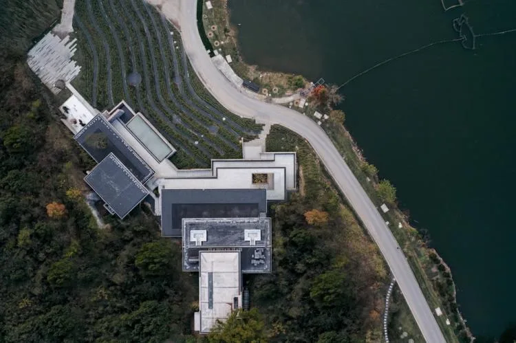 BIM Architecture | Defined Landscape: Fishing Village Tea House/Meng Fanhao - ad x line+