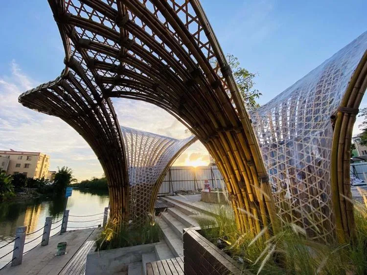 BIM Architecture | Huanglongbin Water Bamboo Corridor/Vertical Beam Society+School of Architecture, South China University of Technology