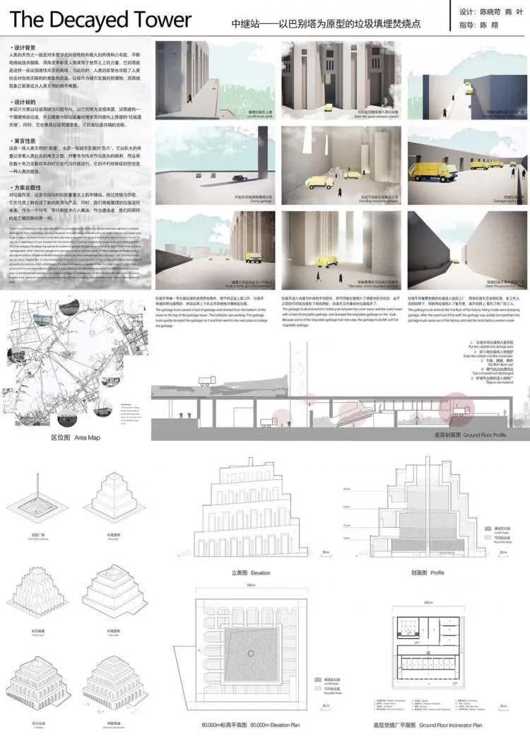 BIM Architecture | A third year project from the Department of Architecture at Zhejiang University, with each display board comparable to a movie poster