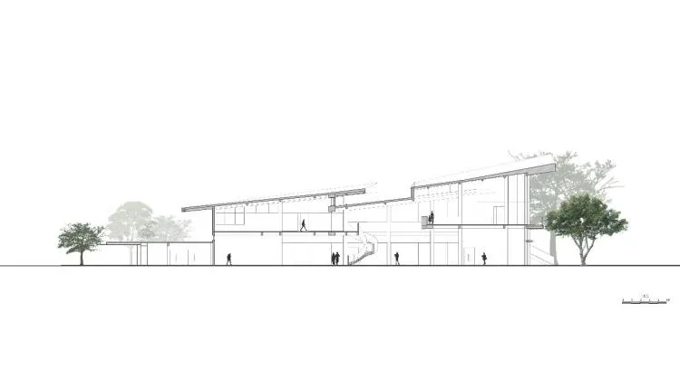 BIM Architecture | Su Po Art Gallery/Small Hidden Architecture - Corridor Bridge Imagery, a Picture of Light and Shadow