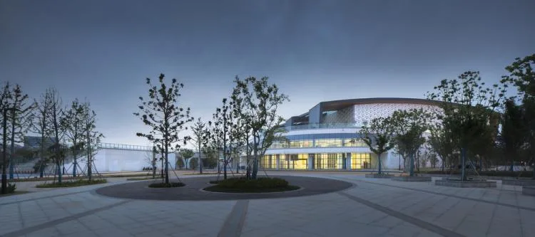 BIM Architecture | Huqiu Mountain, North of New City: Jinchang New City Sports Center/Zhongheng Design Group