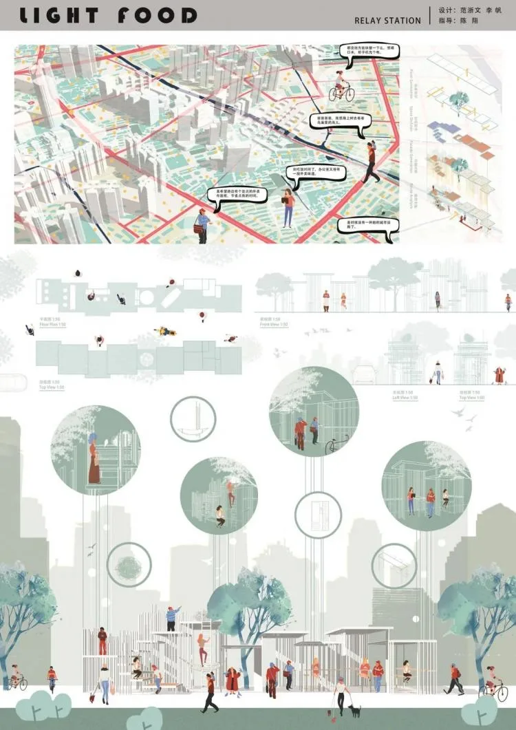 BIM Architecture | A third year project from the Department of Architecture at Zhejiang University, with each display board comparable to a movie poster