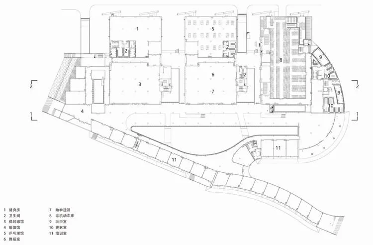 BIM Architecture | Huqiu Mountain, North of New City: Jinchang New City Sports Center/Zhongheng Design Group