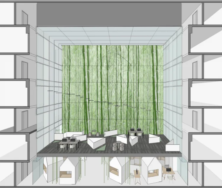 BIM Architecture | Seven Small Houses · High rise Youth Apartment Shared Courtyard Renovation | Seven in One Design
