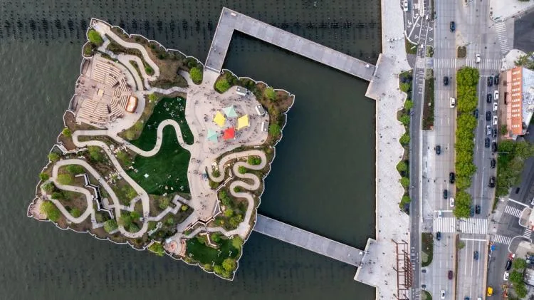 BIM Architecture | Genius Architect Heatherwick's New Work: Hudson River Island Park/Heatherwick Studio