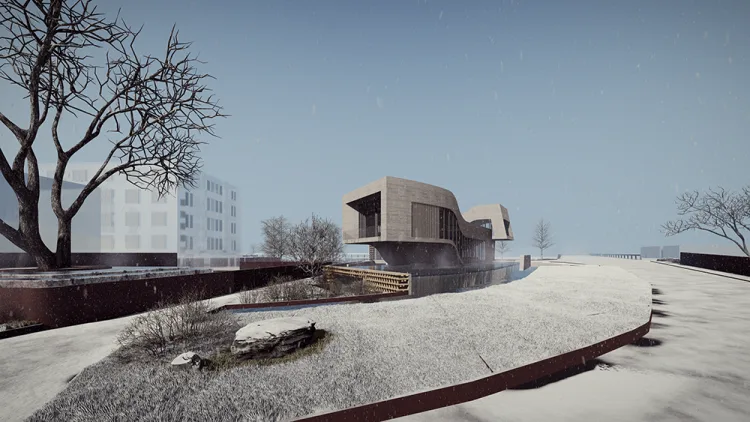 BIM Architecture | Rui'an Huling Hot Spring Exhibition Hall/Zhongsheng Design Group Co., Ltd. - Wu Yanwei Design Studio