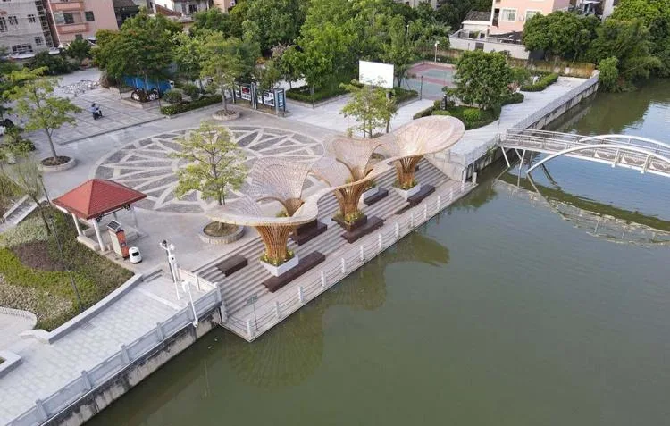 BIM Architecture | Huanglongbin Water Bamboo Corridor/Vertical Beam Society+School of Architecture, South China University of Technology