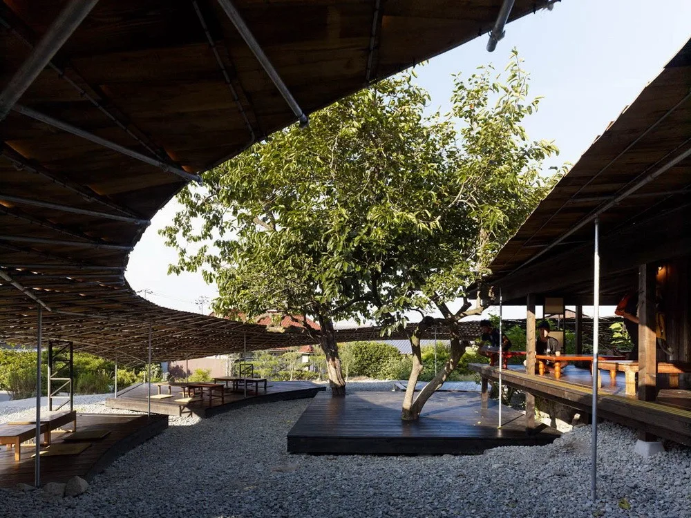 BIM Architecture | Art Restaurant Transformed from Abandoned Houses/Atelier Ryo Abe Works