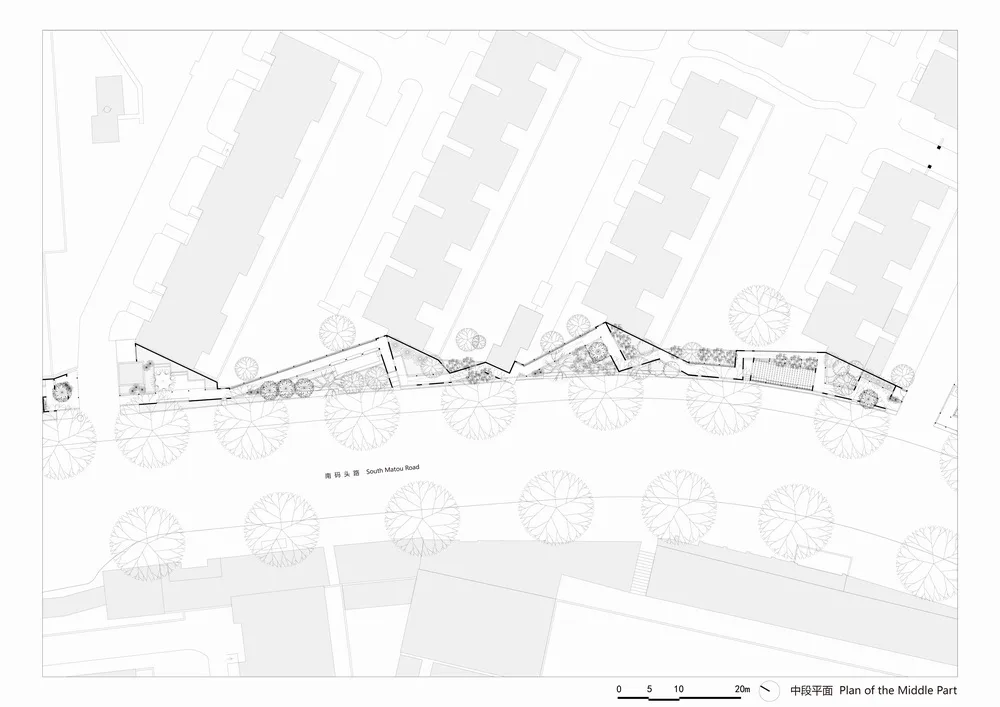 BIM architecture | Multi corridor fence next to residential area/Ziyunzhai building