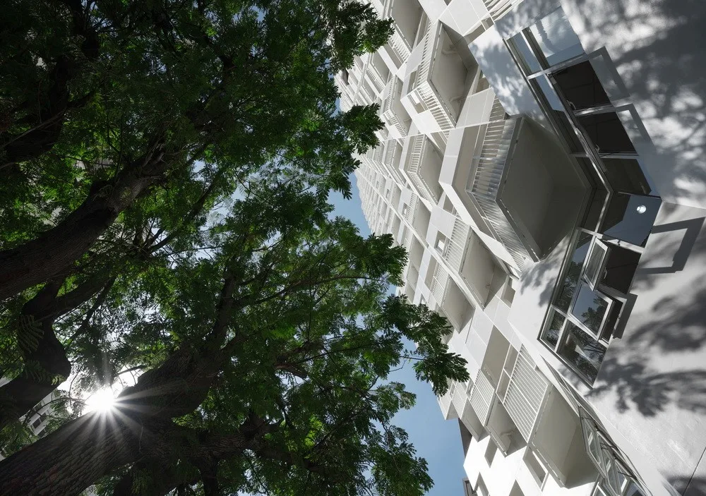 BIM Architecture | White Angel's Skyscraper Courtyard Dormitory Building/Plan Architect