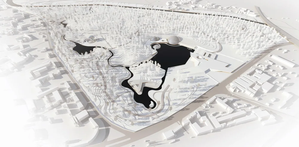 BIM Architecture | Taiyuan Dome Botanical Garden/DMAA, Shanxi