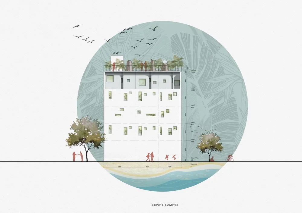 BIM Architecture | If the building is a wave: Le Bouton Hotel/D1 Architectural Studio