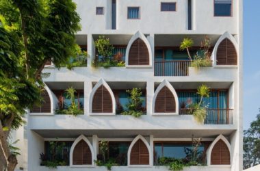BIM Architecture: Le Bouton Hotel by D1 Architectural Studio Inspired by Ocean Waves-BIM WORLD