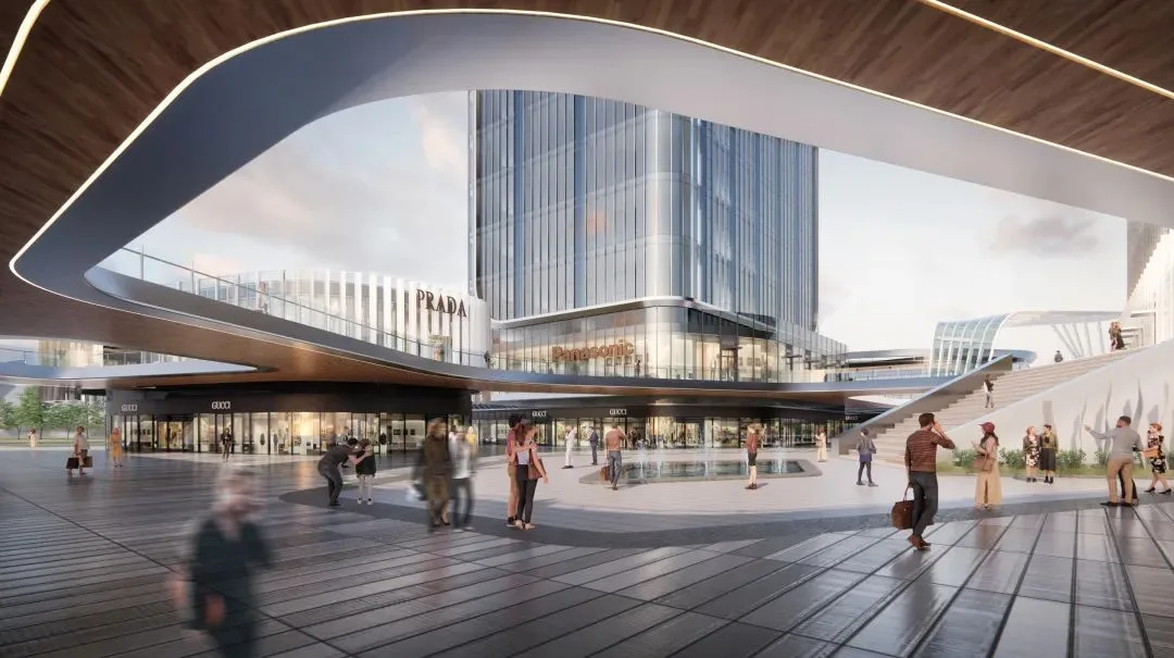 China Merchants Shekou Xi'an Silk Road Center | Olympic Sports Axis, Silk Road Gateway Built Like This