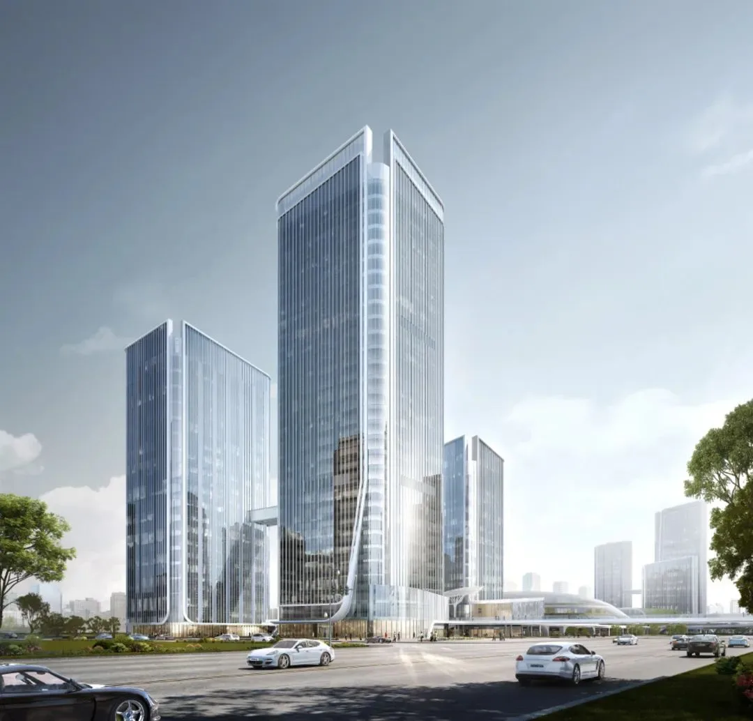 China Merchants Shekou Xi'an Silk Road Center | Olympic Sports Axis, Silk Road Gateway Built Like This