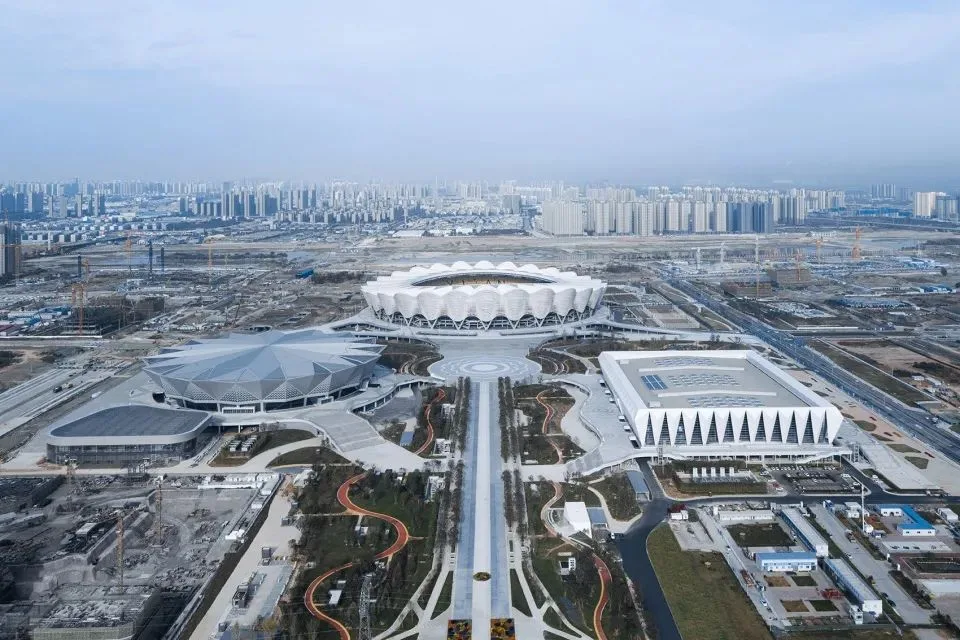 China Merchants Shekou Xi'an Silk Road Center | Olympic Sports Axis, Silk Road Gateway Built Like This