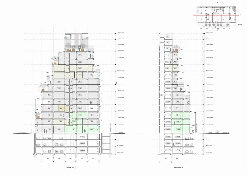 BIM Architecture | Taipei Rooftop Residential/Akihisa Hirata Architectural Design Firm