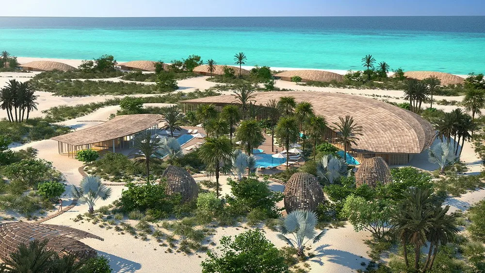 BIM Architecture | Kengo Kuma Saudi Arabia Resort Solution: undulating between water and land