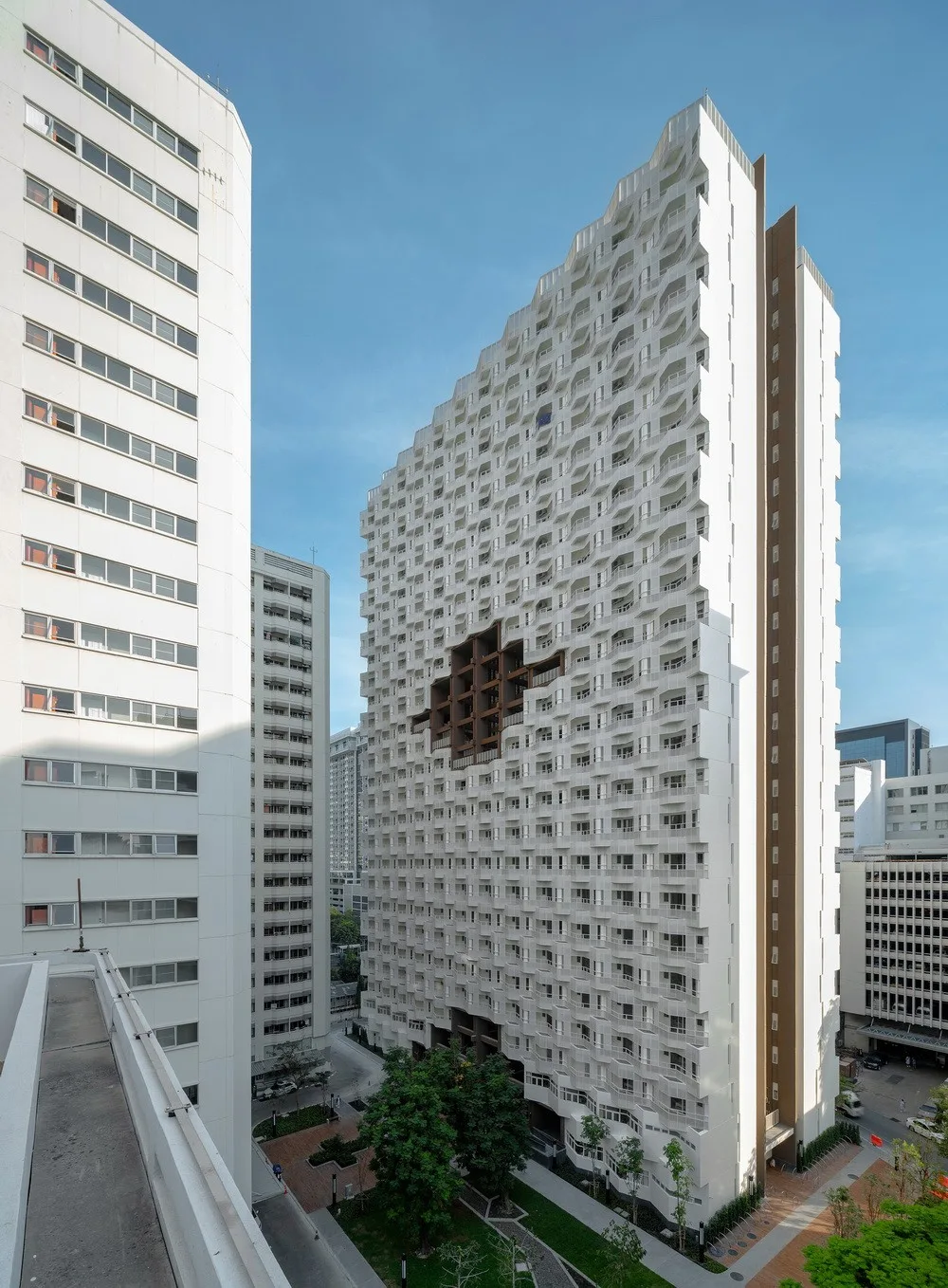 BIM Architecture | White Angel's Skyscraper Courtyard Dormitory Building/Plan Architect