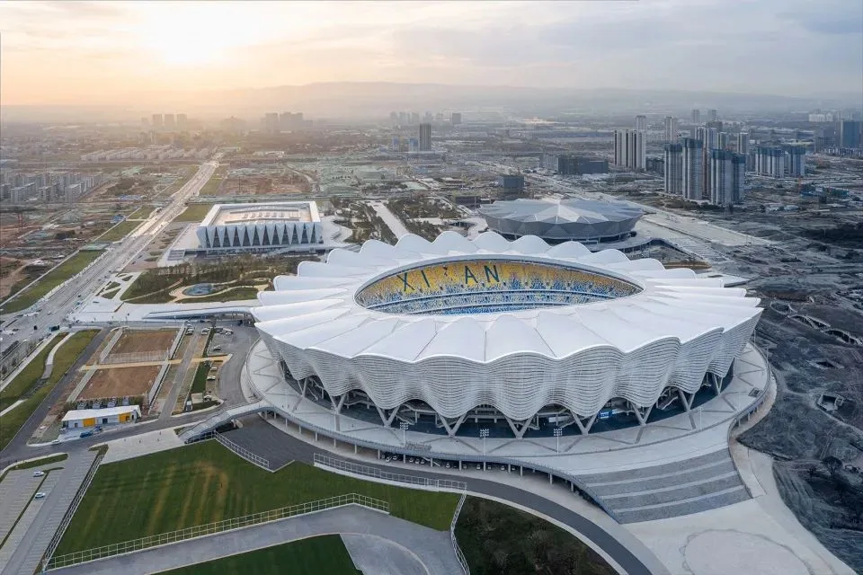 China Merchants Shekou Xi'an Silk Road Center | Olympic Sports Axis, Silk Road Gateway Built Like This