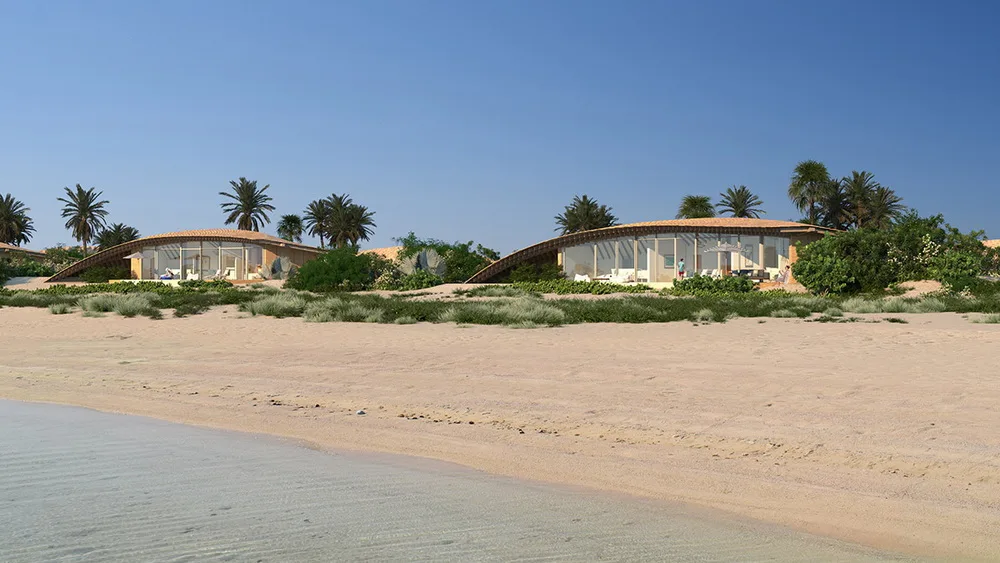 BIM Architecture | Kengo Kuma Saudi Arabia Resort Solution: undulating between water and land