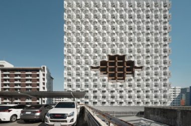 BIM Architecture: White Angel Skyscraper Courtyard Dormitory Design by Plan Architect-BIM WORLD