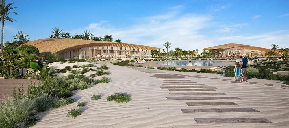 BIM Architecture | Kengo Kuma Saudi Arabia Resort Solution: undulating between water and land