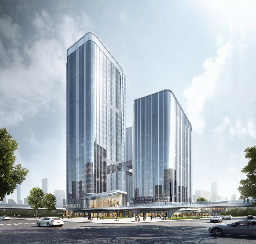 China Merchants Shekou Xi'an Silk Road Center | Olympic Sports Axis, Silk Road Gateway Built Like This