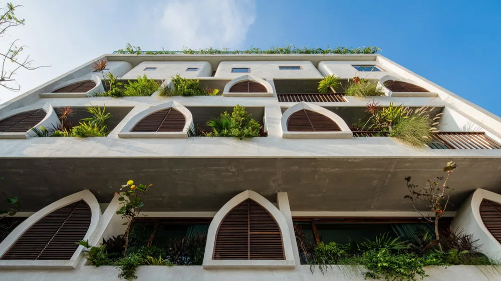 BIM Architecture | If the building is a wave: Le Bouton Hotel/D1 Architectural Studio