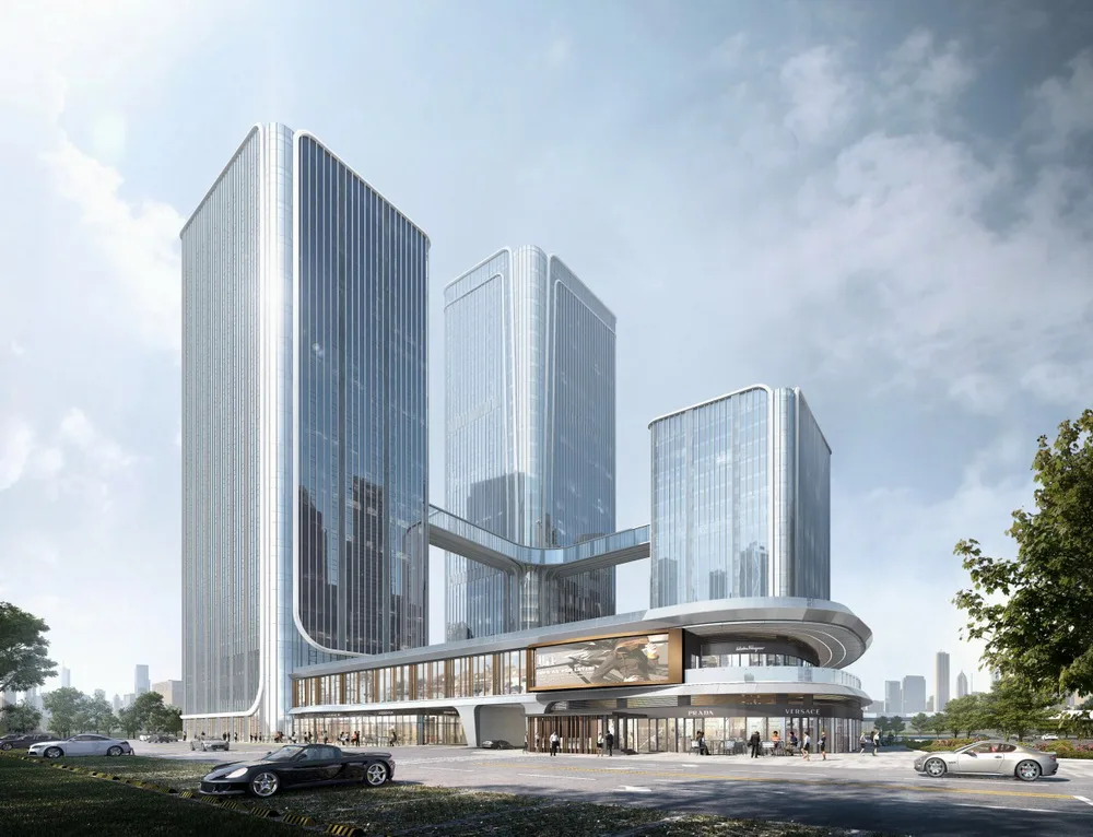 BIM Architecture | China Merchants Shekou Xi'an Silk Road Center/Shanghai Sanyi