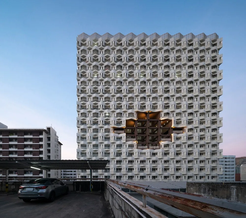 BIM Architecture | White Angel's Skyscraper Courtyard Dormitory Building/Plan Architect