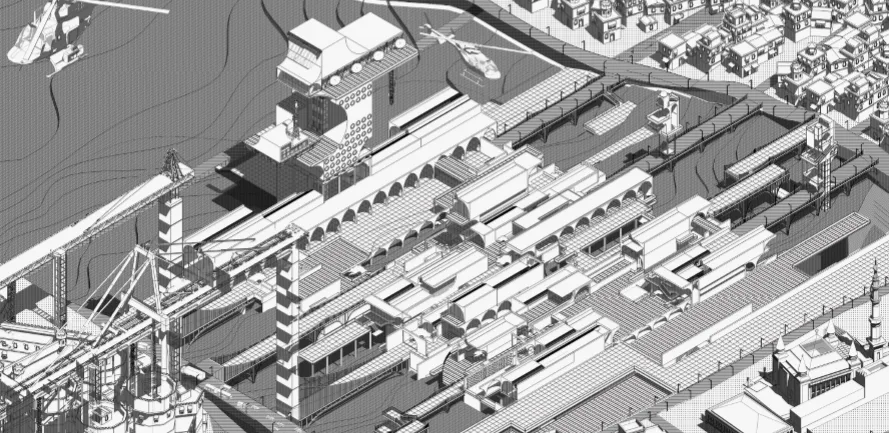 How were the top 1 pure line draft works of BIM architecture created? My senior sister said that using SU is very fast