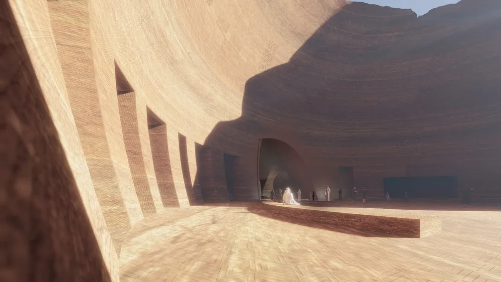 BIM Architecture | Jean Nouvel's New Proposal for a Resort Hotel Under Rock Layers in Saudi Arabia