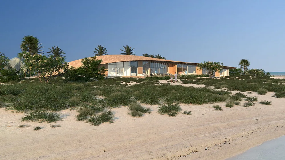 BIM Architecture | Kengo Kuma Saudi Arabia Resort Solution: undulating between water and land