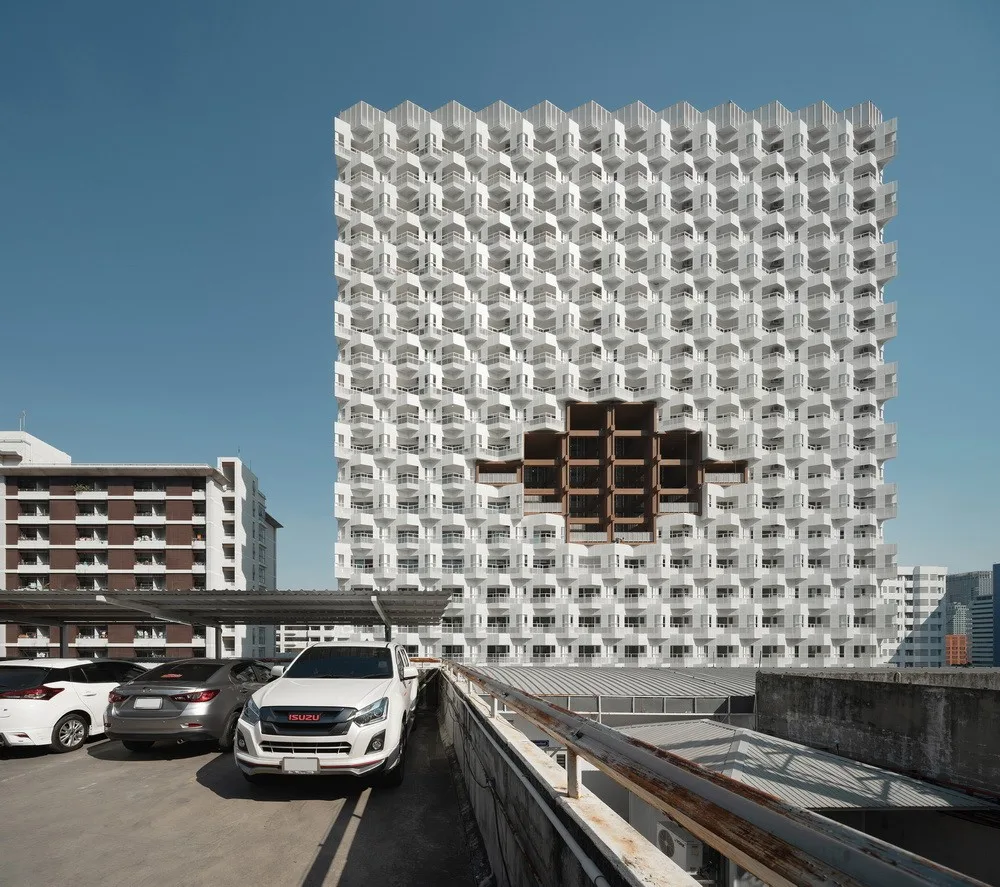 BIM Architecture | White Angel's Skyscraper Courtyard Dormitory Building/Plan Architect