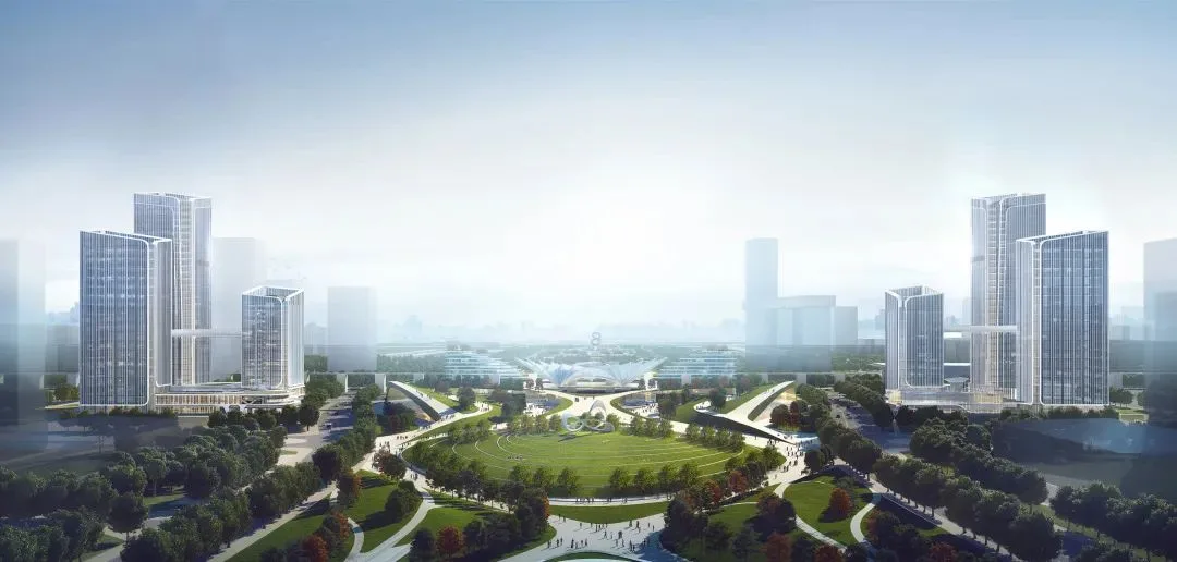 China Merchants Shekou Xi'an Silk Road Center | Olympic Sports Axis, Silk Road Gateway Built Like This