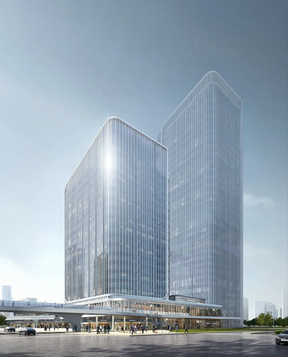 BIM Architecture | China Merchants Shekou Xi'an Silk Road Center/Shanghai Sanyi