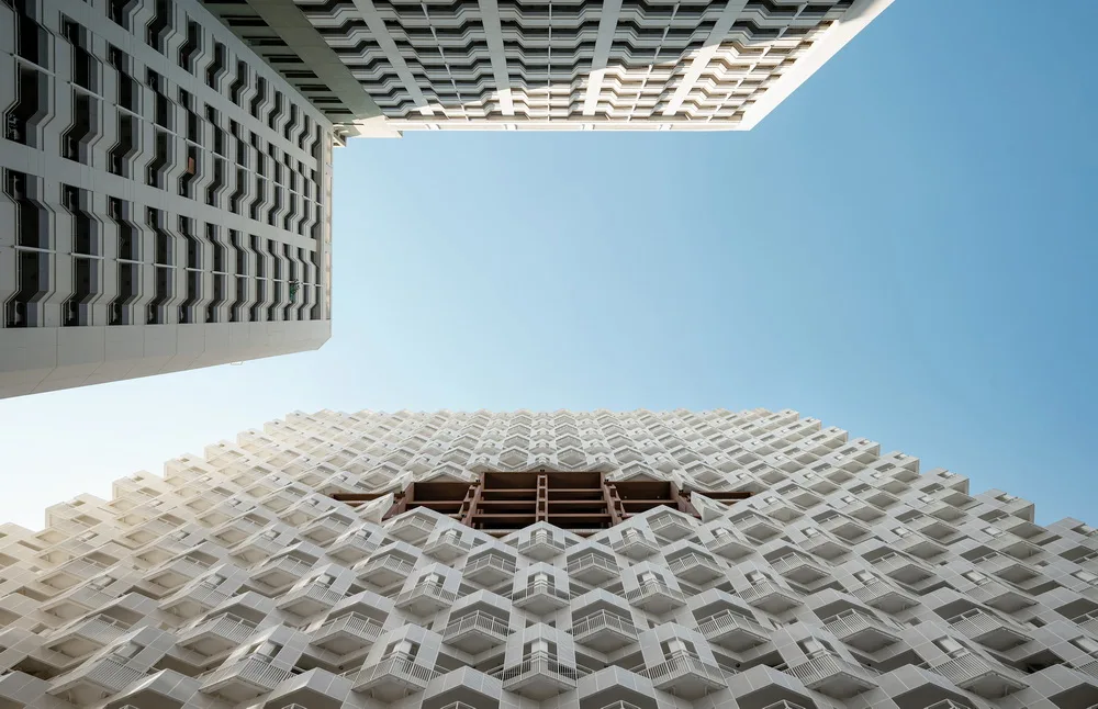 BIM Architecture | White Angel's Skyscraper Courtyard Dormitory Building/Plan Architect